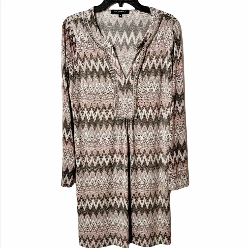 Ilse Jacobsen x Nordstrom Chevron Print Dress